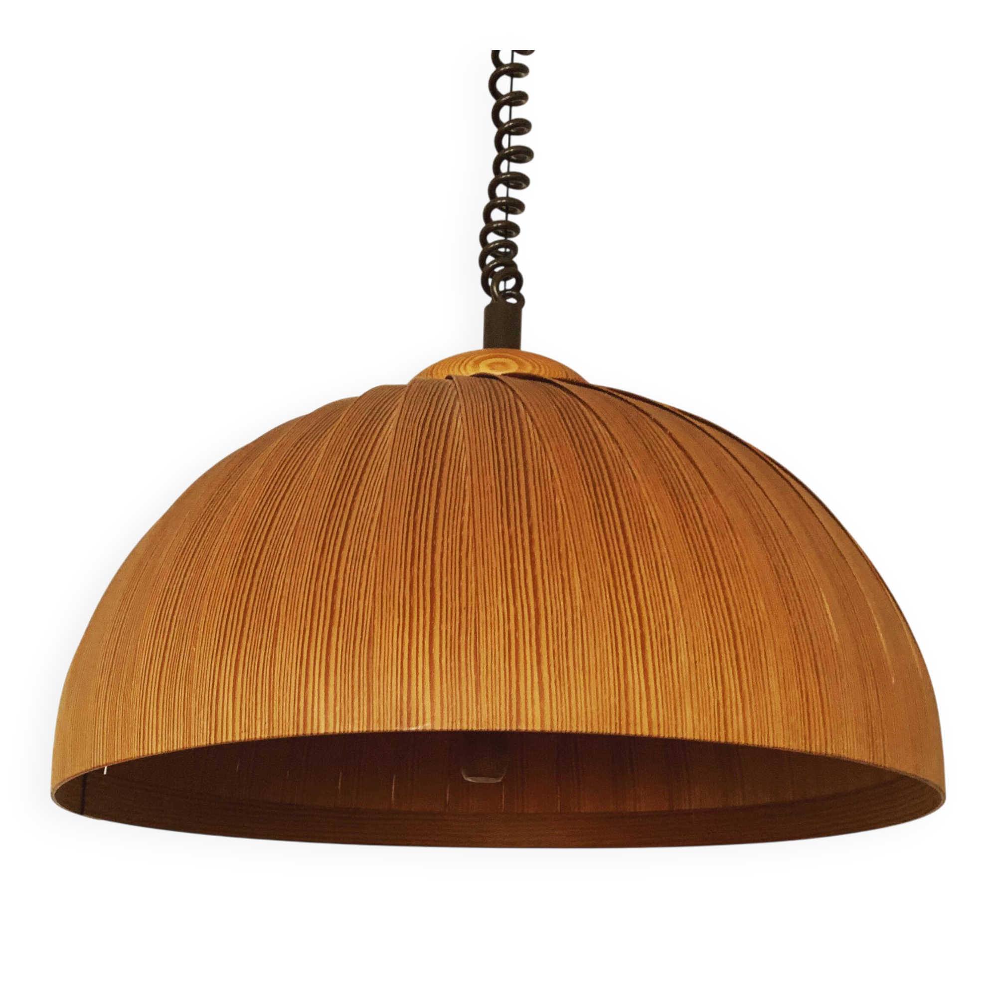Large Wooden Pendant Lamp