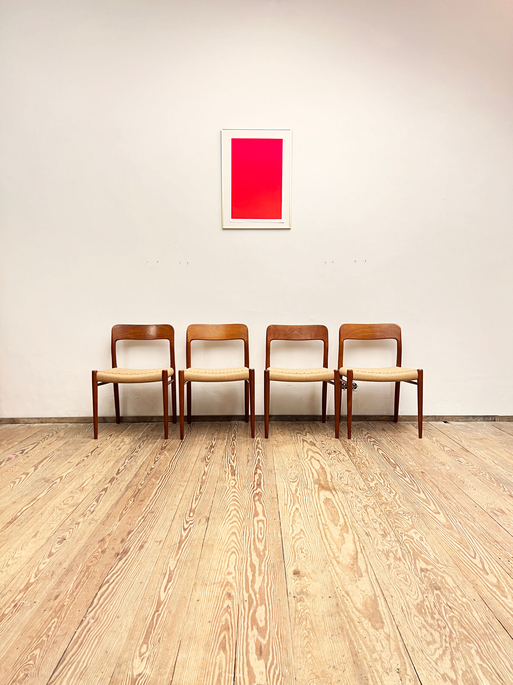 Chaises modèle 75 par Niels O. Møller pour J.L. Moller, Danemark, années 1950