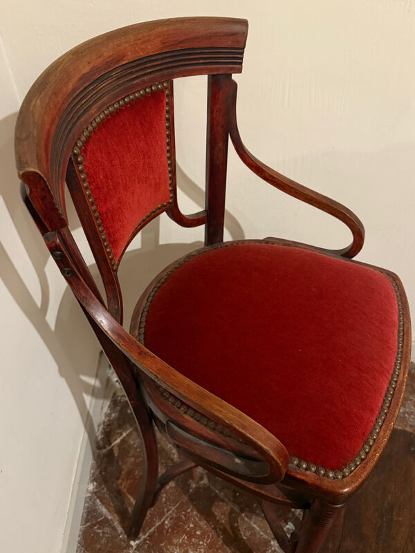 Chaise haute ancienne de croupier - Casino - tabouret de bar