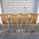 (Lot) 4 Bistro Chairs Light Oak