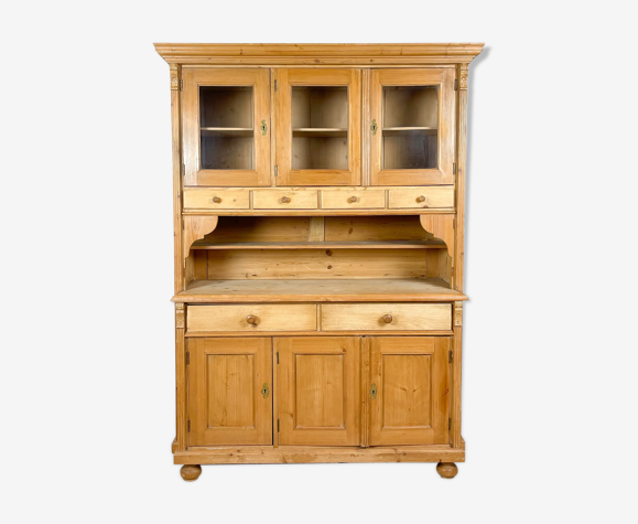 Pine Wooden Kitchen Display Cabinet Selency