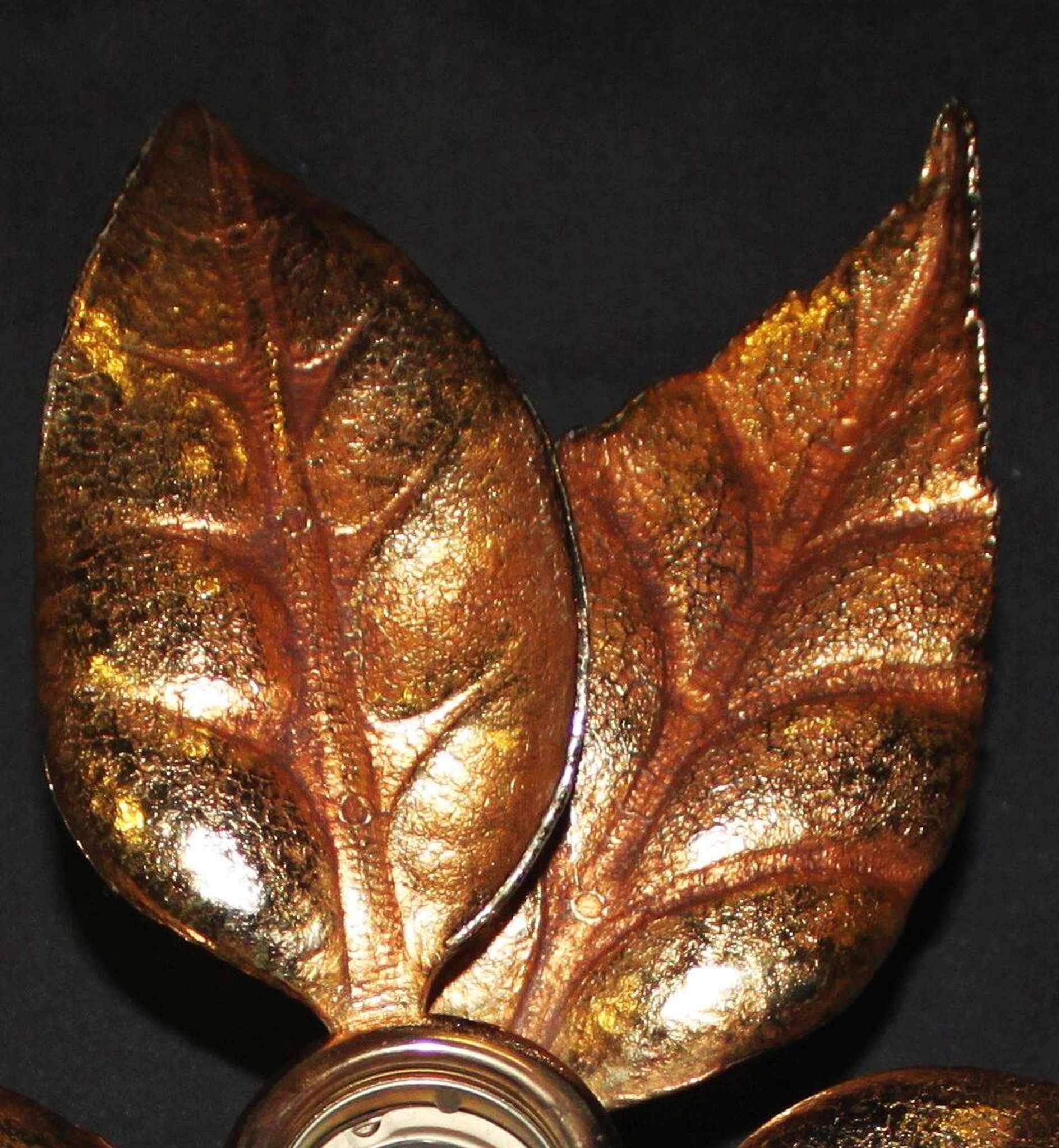 Applique florale de Willy Daro, style Hollywood Regency, 1970.