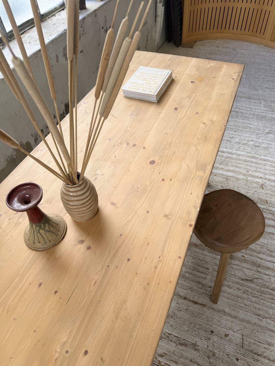 Perriand mountain furniture pine dining table