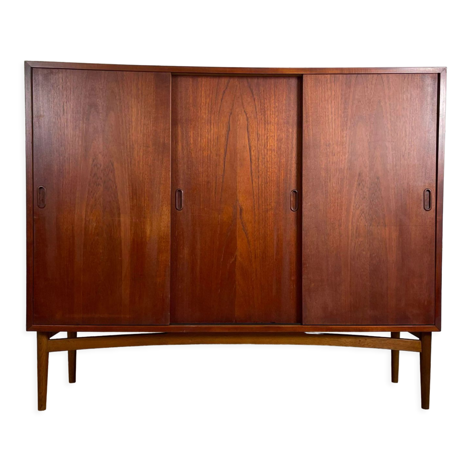 Enfilade vintage Scandinavian teak "highboard" sideboard, 60s