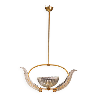 Antique Barovier e Toso Pendant Light, 1940
