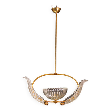 Antique Barovier e Toso Pendant Light, 1940