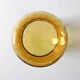 Mid-century Large Stylish Amber Glass Flower Vase / Empoli / Italy / 1970s