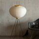 Lampadaire Isamu Noguchi Modèle 10A Akari fabriquée à la main par Ozeki, Japon