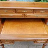 Napoleon III period tiered walnut desk from the 19th century