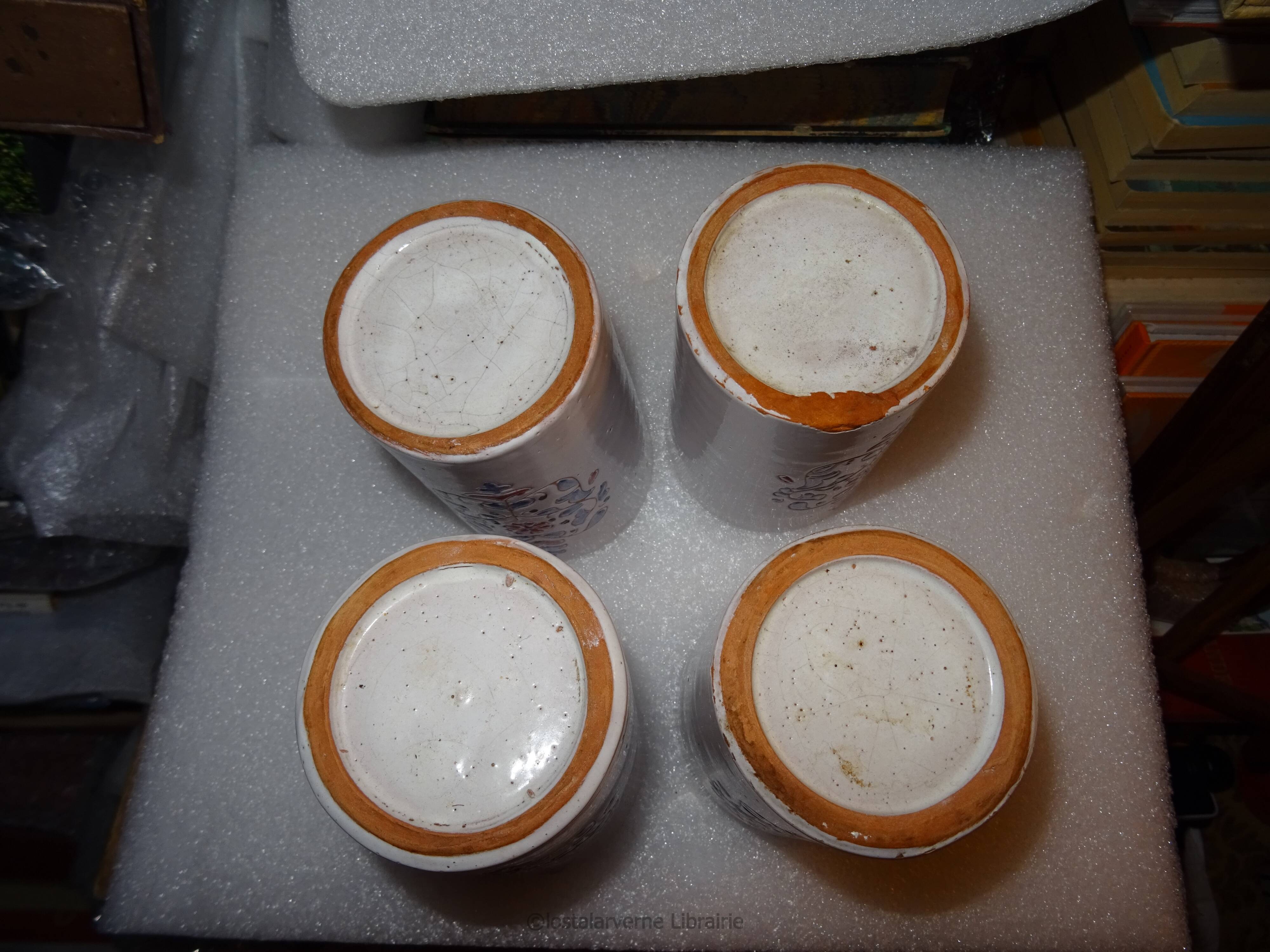 Orangeade service - pottery morocco ghrib salted - uncommon