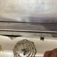 Veca glass chrome mirror and storage, spain 1970s