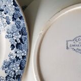 Sarreguemines and Digoin set of 6 dinner plates model Récamier