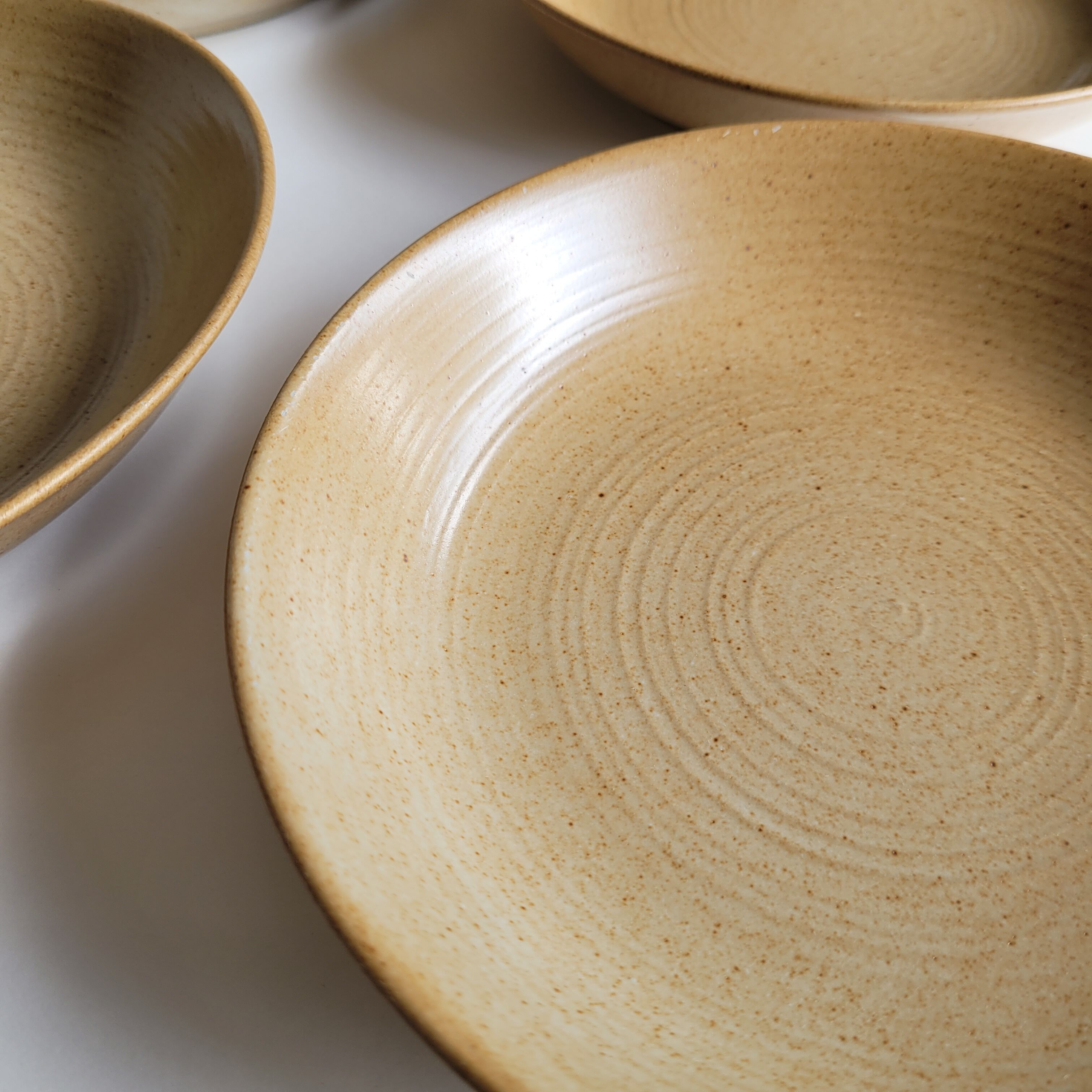 Lot de 5 assiettes creuses en grès