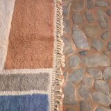 Ecru Beni Ourain rug 250 x 50 cm