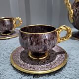 Complete coffee and tea set by Marius Gugie Vallauris Vintage