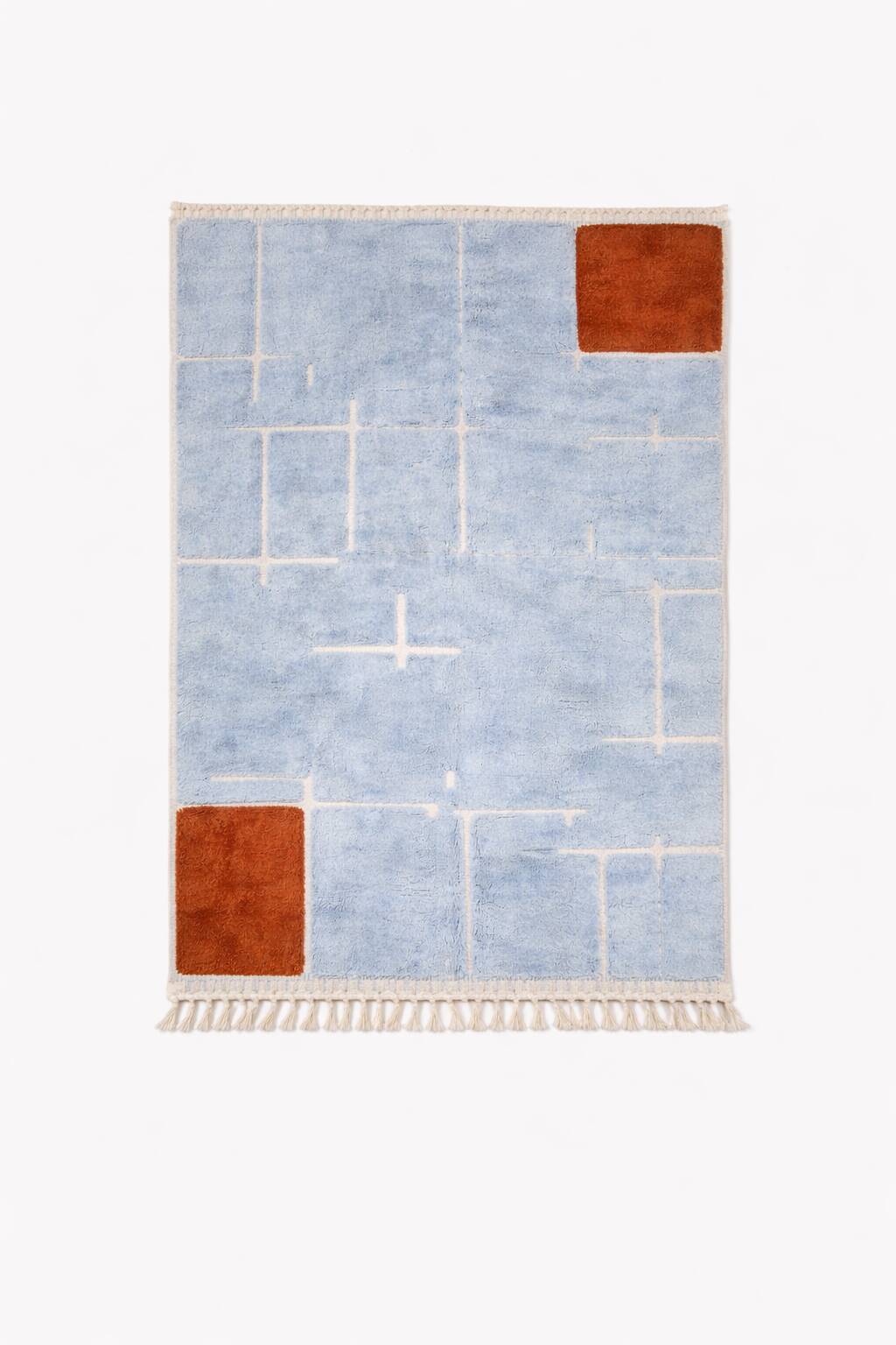 handmade natural wool rug 2x3m