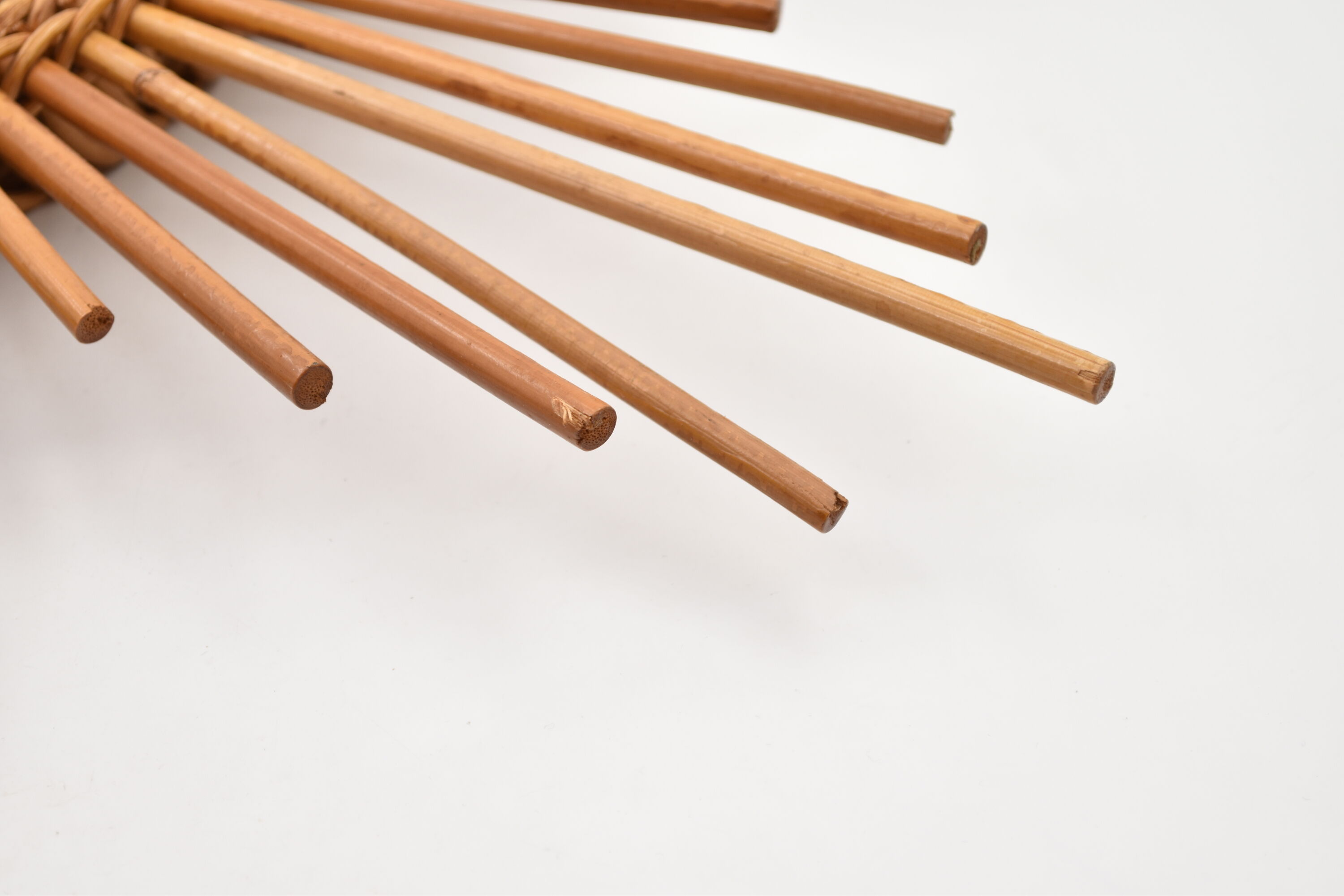 Vintage Sun rattan mirror 68cm