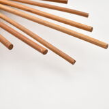 Vintage Sun rattan mirror 68cm