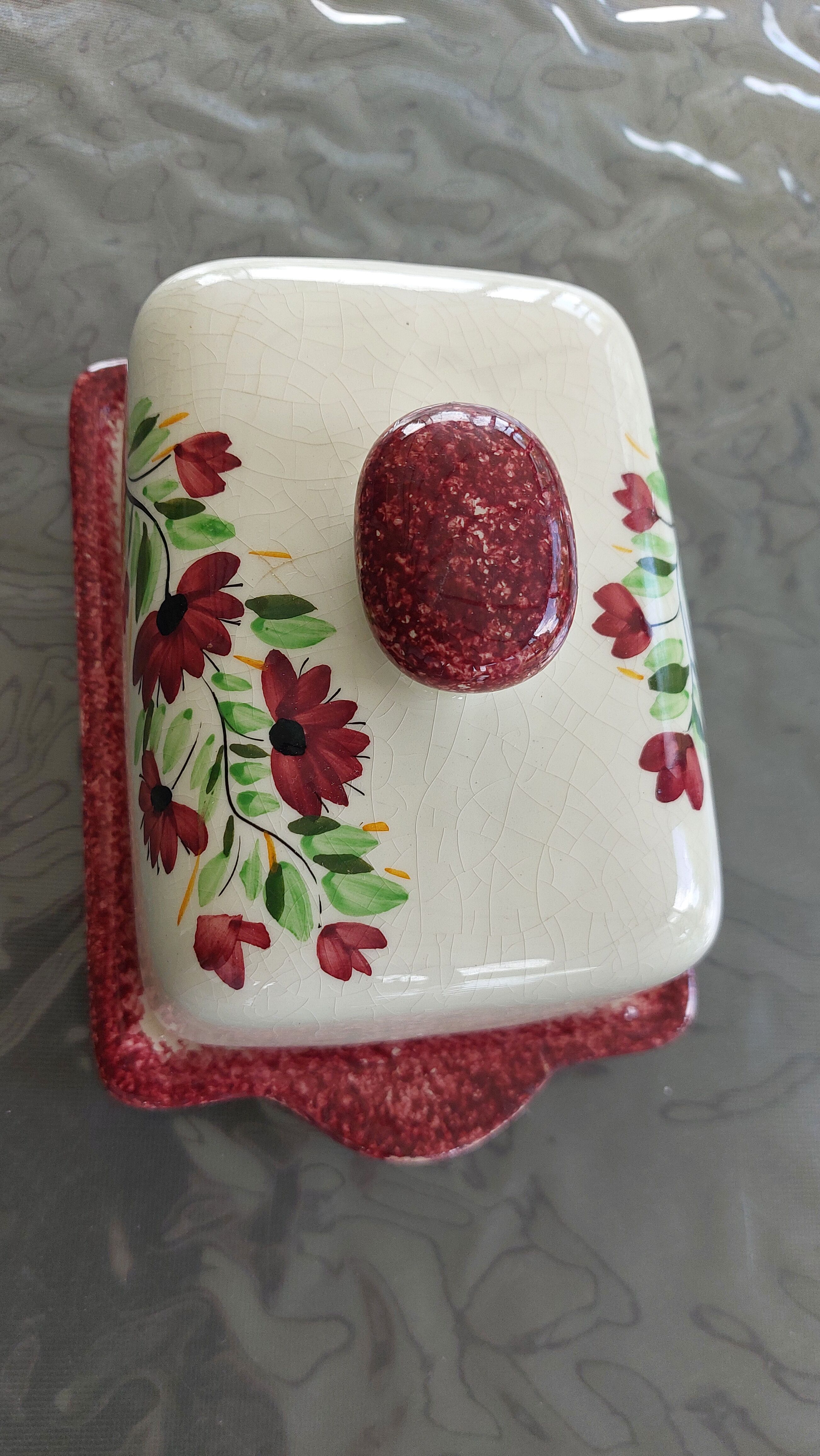 Beurrier décor artisanal