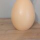 Vintage ostrich egg shaped lamp, Brussels porcelain