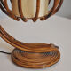 Lampe de chevet en rotin 1950