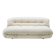 Mid-Century Modern Tobia Scarpa White Bouclé Wool Soriana Italian Sofa, 196