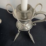 antique scissors asparagus ince - silver metal - decoration of a tower - France