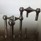 Pair of Scandinavian Nagel candlesticks "model S22" 70s