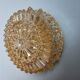 Prisma round ceiling lamp/wall lamp in vintage glossy glass