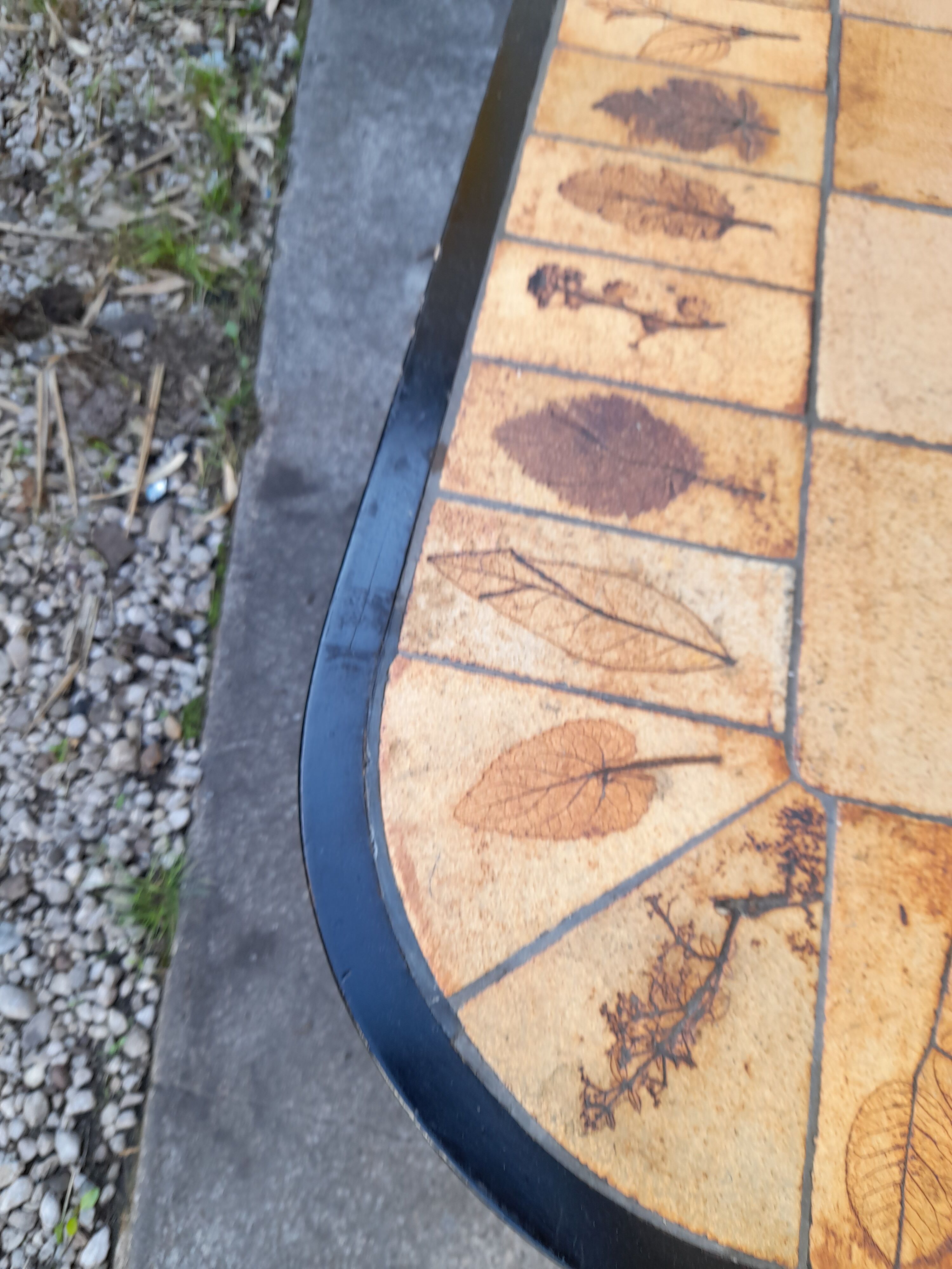 Coffee table signed Roger Capron model Garrigue