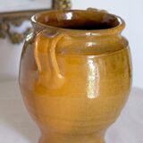 Glazed terracotta grease pot / jar