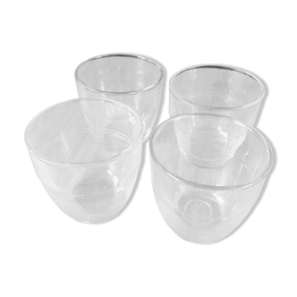 Lot de 4 verres Duralex anciens