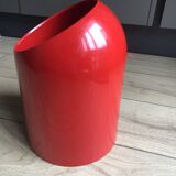 Vintage red paper bin MAKIO HASUIKE Gedy Italy