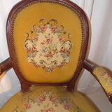 Paire de fauteuils de style Louis XVI