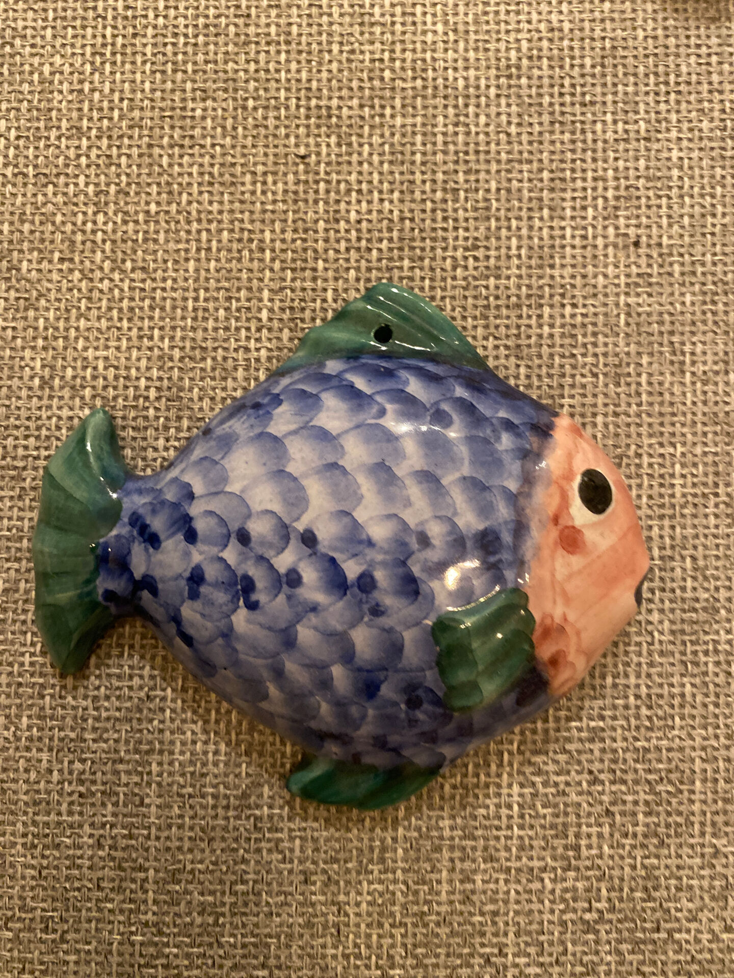 Set of two ceramic fish