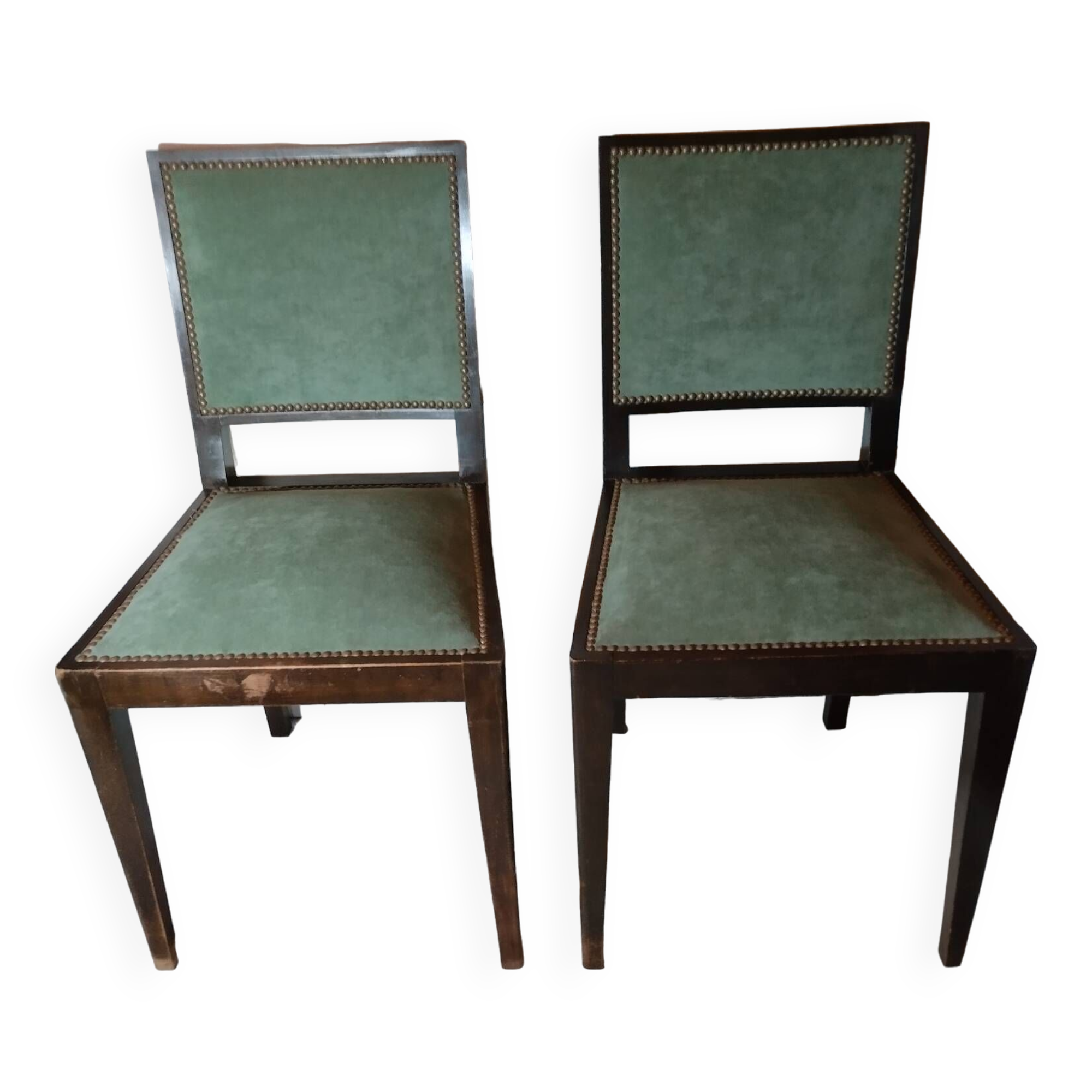 Set of two art deco chairs.