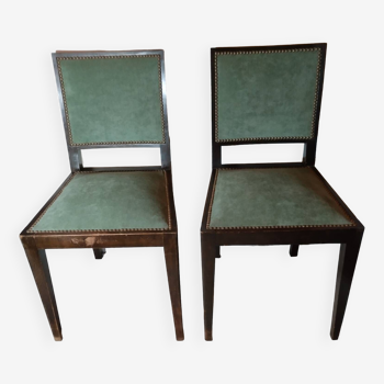 Set of two art deco chairs.