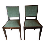 Set of two art deco chairs.