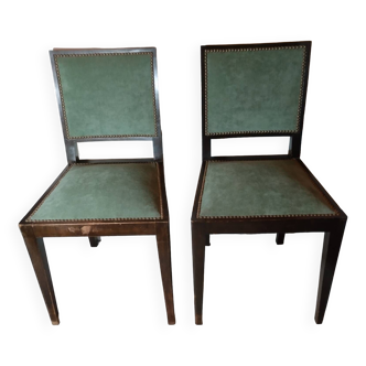 Set of two art deco chairs.