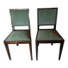 Lot de deux chaises art déco.