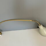 articulated brass wall light - Sweden 1960s