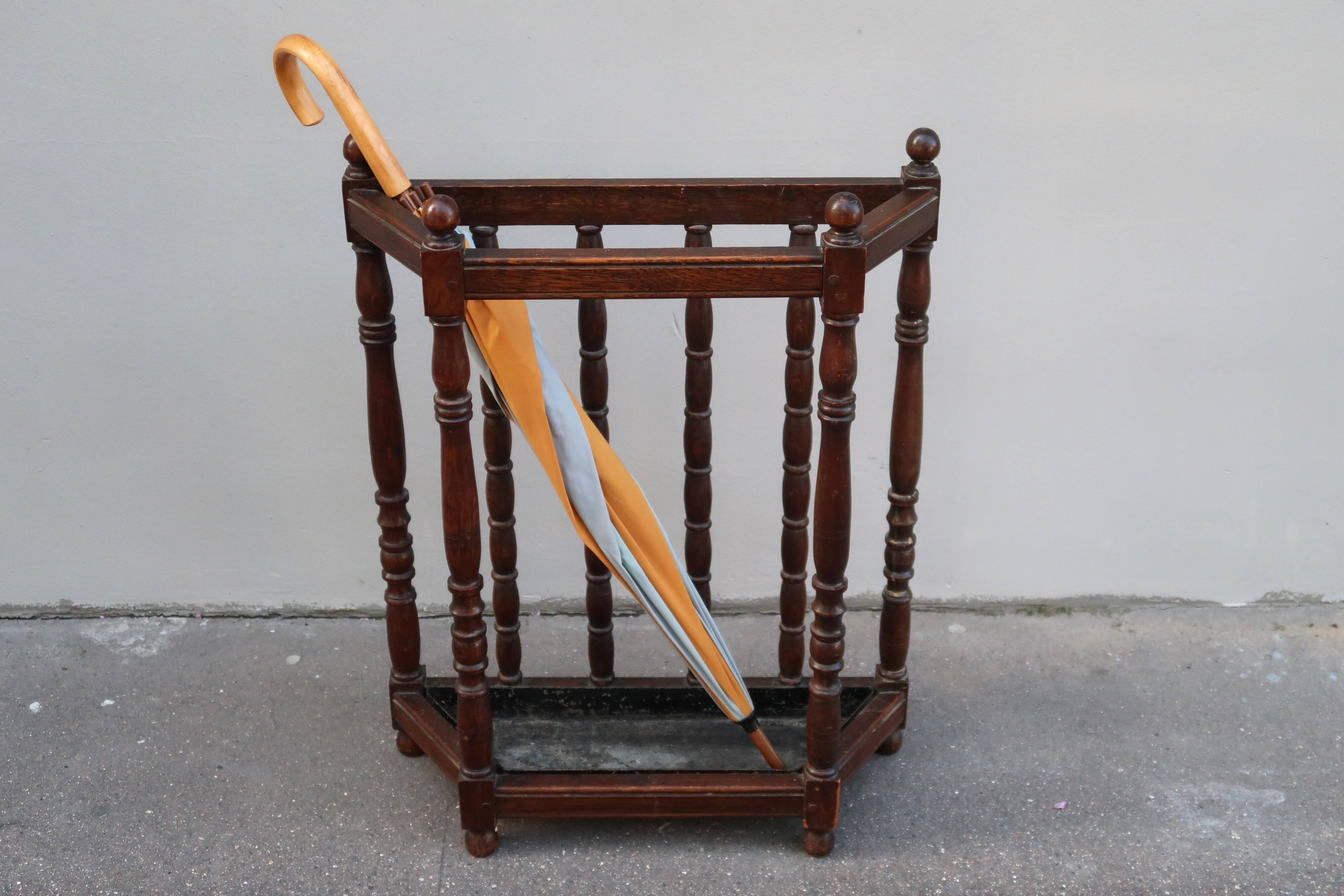 Vintage umbrella stand from the 1920s.