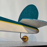 Avion en bois, jouet vintage, années 70