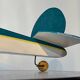 Wooden airplane, vintage toy, 70s