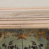 Italian sideboard 1940 wood and gold leaf