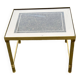 Table basse Art Déco en laiton et verre
