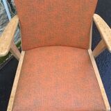 Fauteuil pied compas scandinave