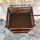 Meuble d’appoint rotin étagères vintage #a232