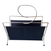Golden metal magazine rack