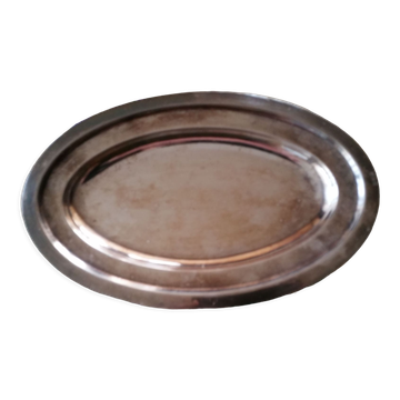 Plat en argent ovale